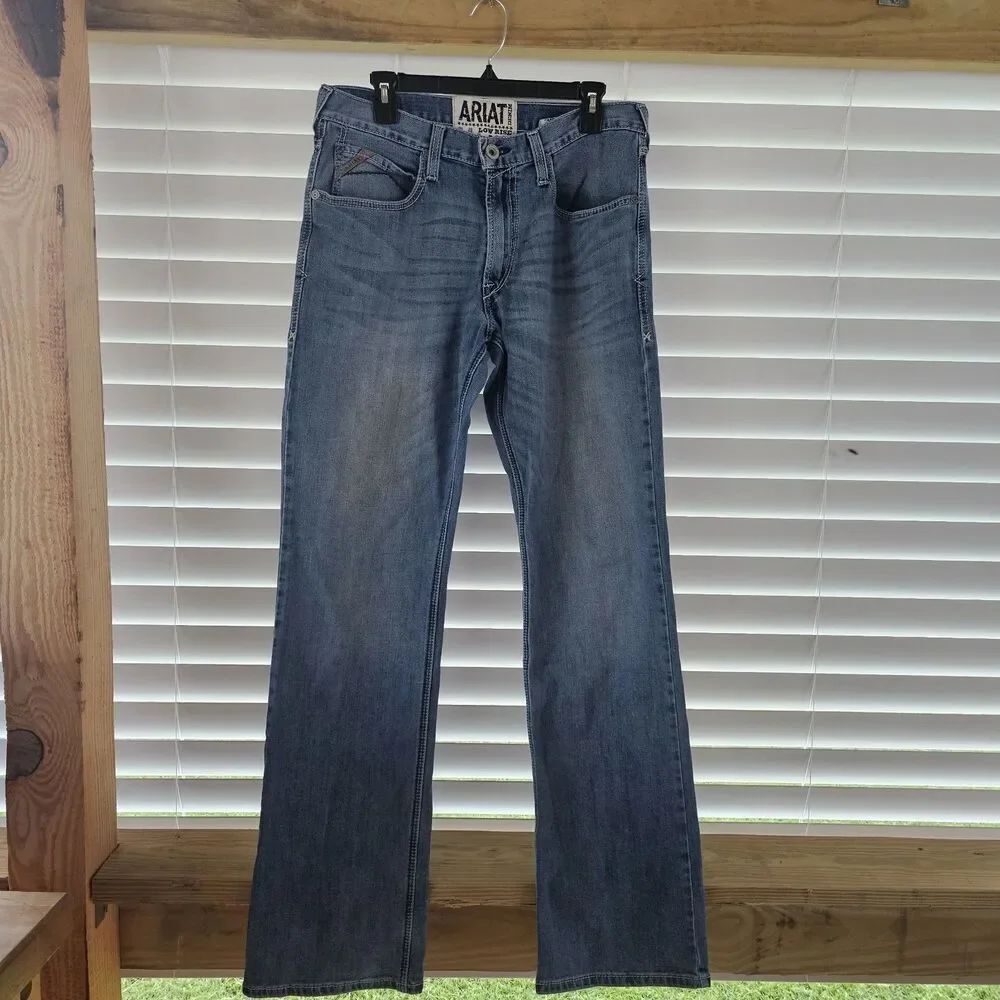 Ariat Denim Low Rise M4 Boot Men's Size 34x36 Jeans